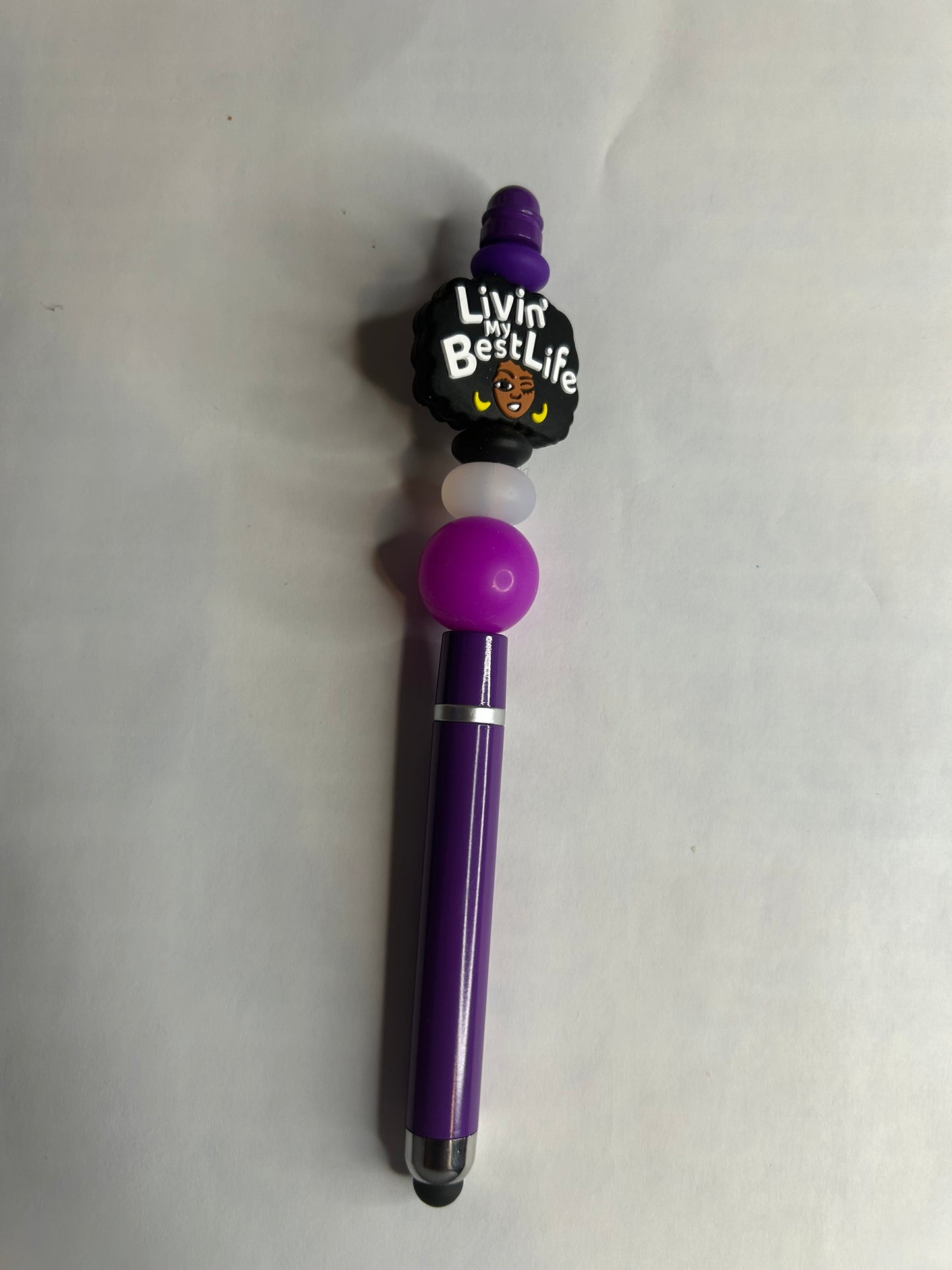Living My Best Life Beaded Pen/Stylus