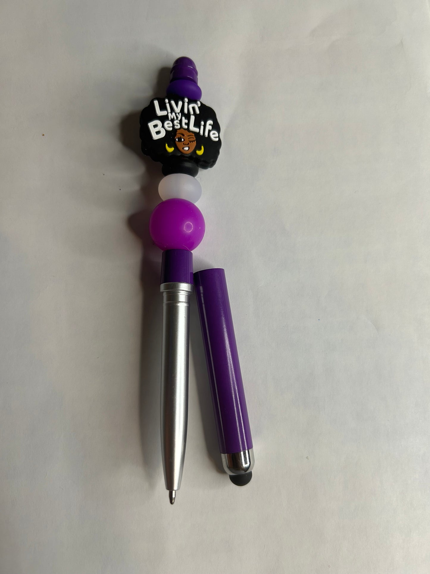 Living My Best Life Beaded Pen/Stylus
