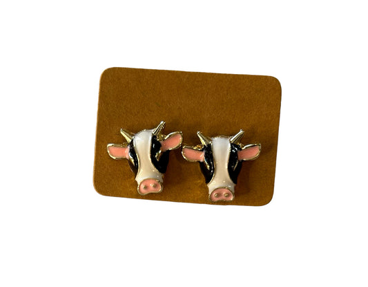 Moo Moo Cow Stud Earring